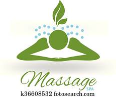 Massage spa logo Massage spa logo