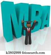 Mba - Letters and Business Man Mba - Letters and Business Man