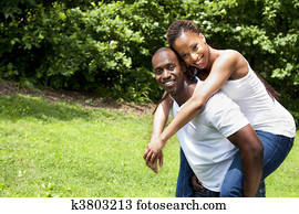 Pareja africano paseo Pareja africano paseo