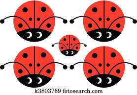 חרק של גברת, עם, עיניים