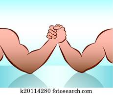 Arm Wrestling Blue