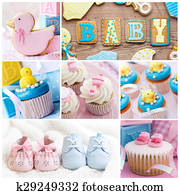 Baby shower collage Baby shower collage