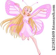 Beautiful flying fairy Beautiful flying fairy