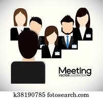 businesspeople, icon., geschaefts, design., vektorgrafik