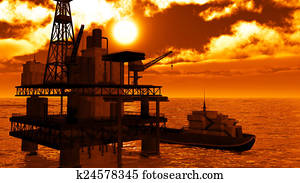 Oil rig platform Oil rig platform