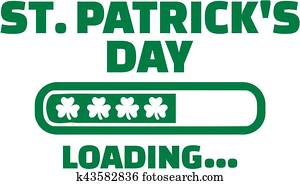 St. Patricks day is Loading with green Loading bar St. Patricks day is Loading with green Loading bar