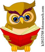 חכם, ינשוף, ציור היתולי