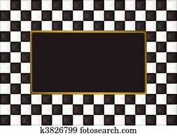 checkered oblong picture frame checkered oblong picture frame