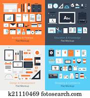 Flat mockup Flat mockup