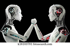 férfiak, robot, vs, nők, robot