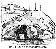 jesucristo, vacío, tumba