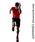 runner jogger running jogging silhouette