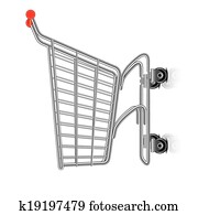 shopping cart, riadiť, ukážka