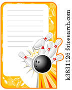 Blank Bowling Invitation Blank Bowling Invitation