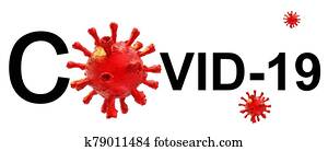 covid-19 virus coronavirus text word horizontal , isolated background - 3d rendering covid-19 virus coronavirus text word horizontal , isolated background - 3d rendering