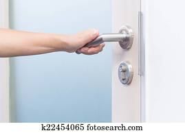 hand open door hand open door