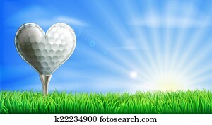 Heart shaped golf ball Heart shaped golf ball