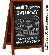 Sign Easel, Small Business Saturday Sign Easel, Small Business Saturday