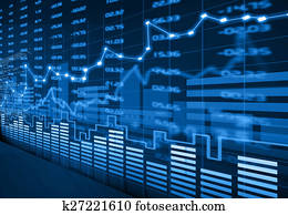 Stock market chart Stock market chart