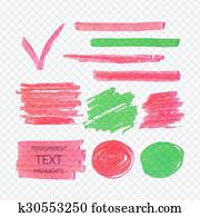 Transparent highligter spots