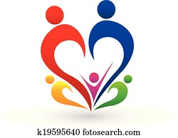 familie, begriff, logo, vektor familie, begriff, logo, vektor