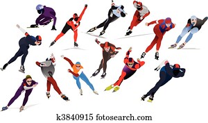 geschwindigkeit, skating., vektor, abbildung geschwindigkeit, skating., vektor, abbildung