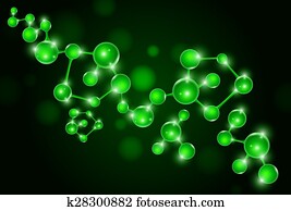Group of Molecule DNA Cell set