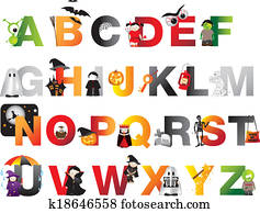 halloween alphabet halloween alphabet
