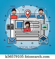 leute, soziales, medien