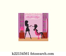 relax at the hairdresser 