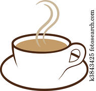 tasse kaffee, vektor tasse kaffee, vektor