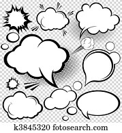 עיתון מצויר, נאום, בועות