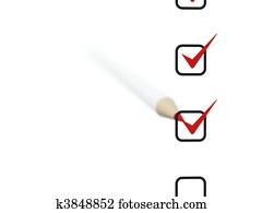 רשימה, עם, עפרון, הפרד, בלבן