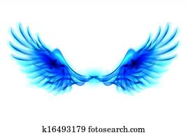 Blue fire wings