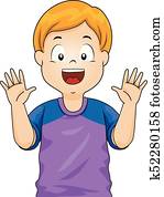 Boy Showing Hands