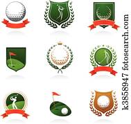 Golf insignia Golf insignia