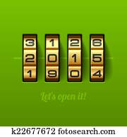 Let us open new 2015 year card