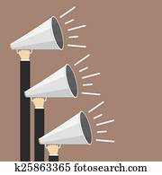 megaphones