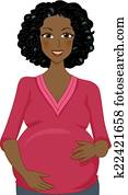Pregnant African