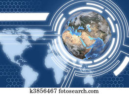 Technology Earth Globe Communications System Design Technology Earth Globe Communications System Design