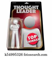 Thought Leader Thinker Action Figure 3d Illustration