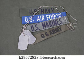 US military concept on olive green uniform US military concept on olive green uniform