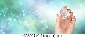 Crystal healing website banner