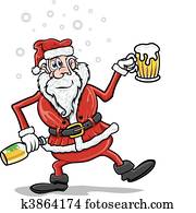 Drunk Santa Claus Drunk Santa Claus