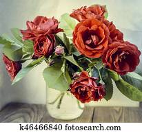 Roses in a vase Roses in a vase