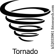 tornado, icon,, einfache, stil tornado, icon,, einfache, stil