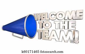 Welcome to the Team Introduction Onboarding Bullhorn Megaphone 3d Illustration Welcome to the Team Introduction Onboarding Bullhorn Megaphone 3d Illustration