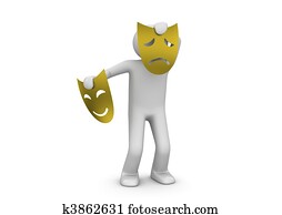 עצוב, מסכה של תאטרון, -, arts/entertainment, אוסף