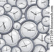 clocks, e, tempo, fundo