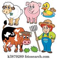 Farm cartoons collection Farm cartoons collection